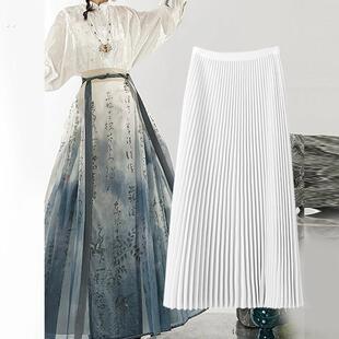 春季汉服内衬群马面裙里衬齐腰旗袍防走光安全裤打底半身襦裙大摆