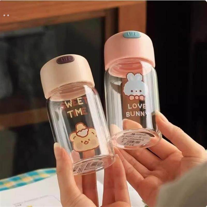 迷你小容量便携式水杯150毫升可爱超级可爱的玻璃小女孩透明小皮,餐饮具,啤酒杯,淘宝优惠券,粉丝福利购,淘宝优惠卷