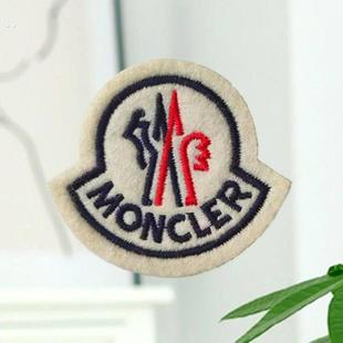 蒙口刺绣标羽绒服标衣服贴卫衣蒙口logo补丁贴刺绣徽章定制