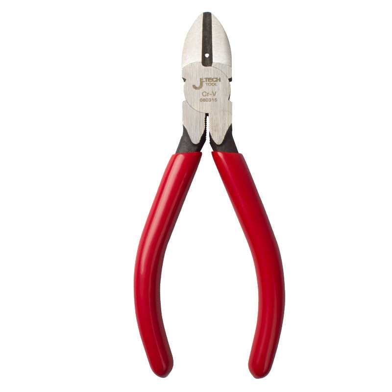 捷科 斜嘴钳斜口钳剪线钳偏口钳子剪钳可剪钢丝铬钒钢5寸DP-5D