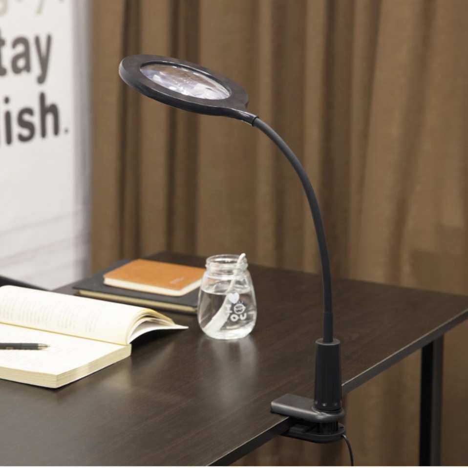 台灯工作学习led护眼灯便携补光灯家用usb线插电折叠夹子灯超亮