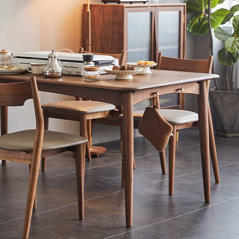 北美黑胡桃木全实木餐桌椅家用北欧日式简约家具小户型长方形餐桌,鲜花速递/花卉仿真/绿植园艺,割草机/草坪机,淘宝优惠券,粉丝福利购,淘宝优惠卷