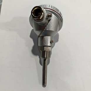 K型热电偶高温接线盒式 热电偶4分螺纹连接不 PT100温度变送器铠装