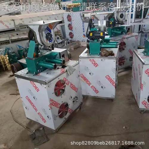 杆粱多简功能高面条机 双螺钢丝面机 黄面条机XFL操作单