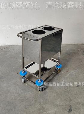 30锈4#镜面光震阻推车减推车锈钢16331手推车防静电手 推车 镜光