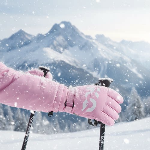 儿童滑雪手套冬季加绒保暖防水