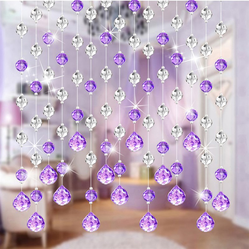 32切面水晶玻璃散珠地球菠萝珠手工串珠水晶门帘珠帘diy材料珠子