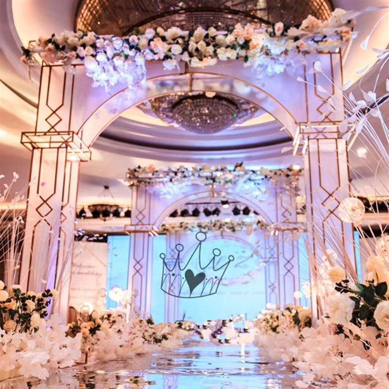 婚庆新款贴膜拱门背景装饰铁艺水晶门婚礼舞台布置装饰道具屏风,节庆用品/礼品,拱门,淘宝优惠券,粉丝福利购,淘宝优惠卷