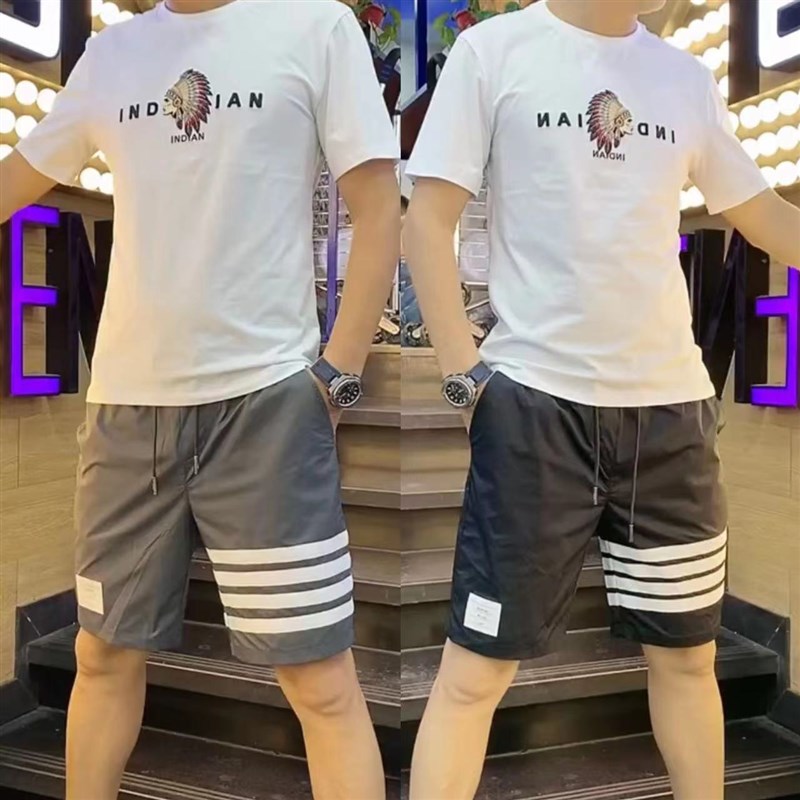 夏季新款男士休闲薄款宽松短裤休闲运动裤五分裤男Q装大裤衩子601