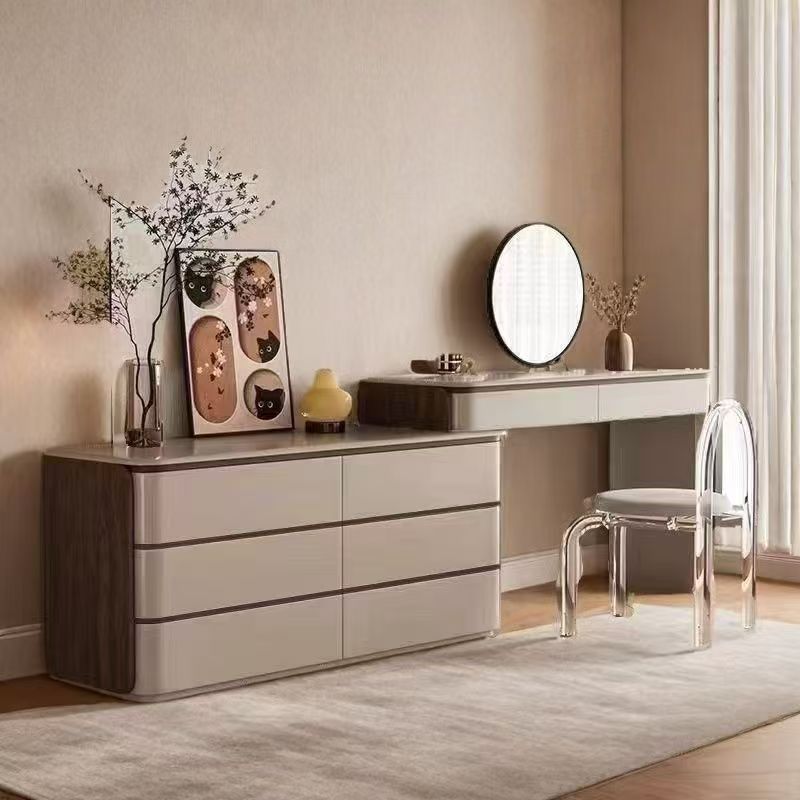 爆款实木烤漆梳妆台现代简约新款