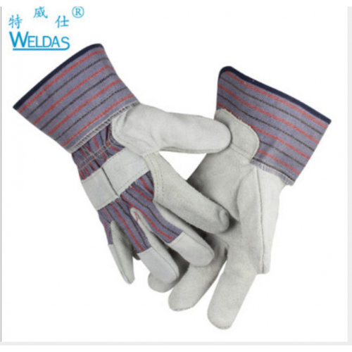 威特仕10-2215掌皮背布烧焊手套电焊手套劳保手套10-2112高温隔热