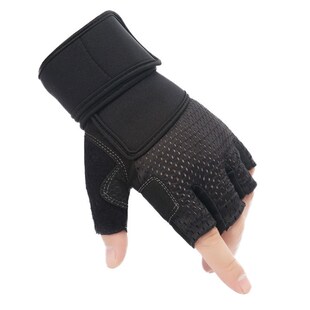 定制LOGO健身手套男女哑铃器械单杠锻炼护腕训练半指单车防滑运动