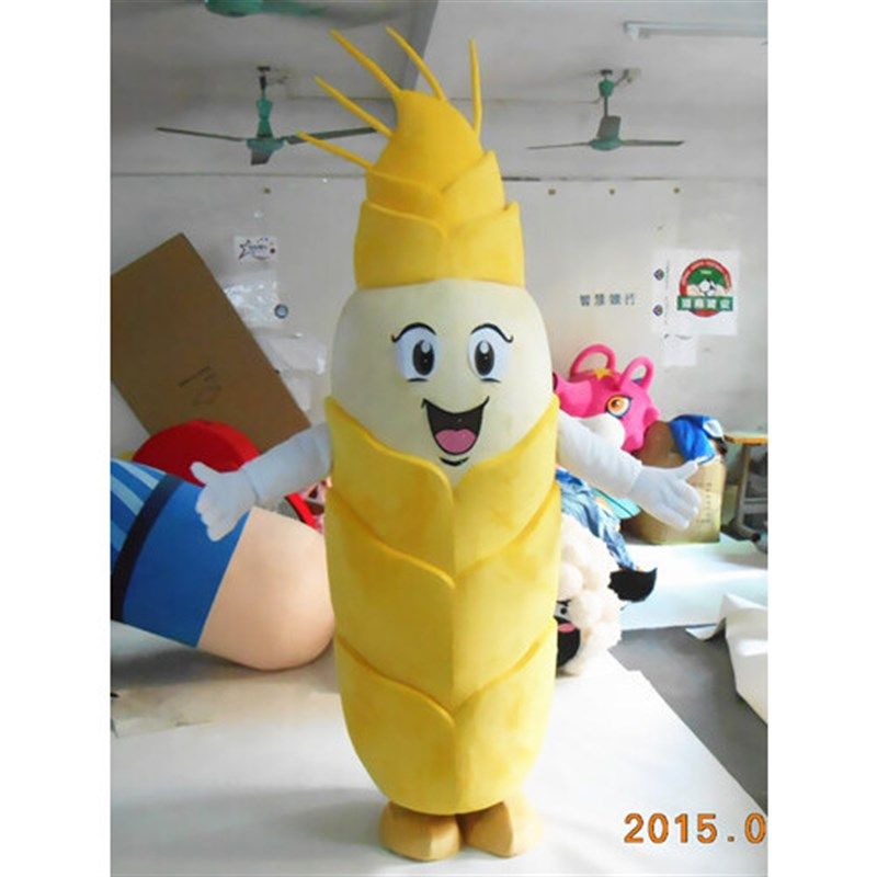 动漫毛绒麦穗小麦子模型活动展示卡通人偶衣服装巡演服布偶玩定制