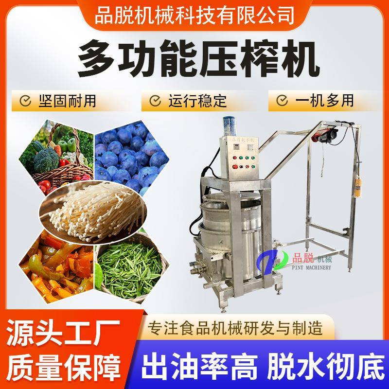草莓苹果水果压榨机高出汁率自动化设备机械果蔬压榨设备