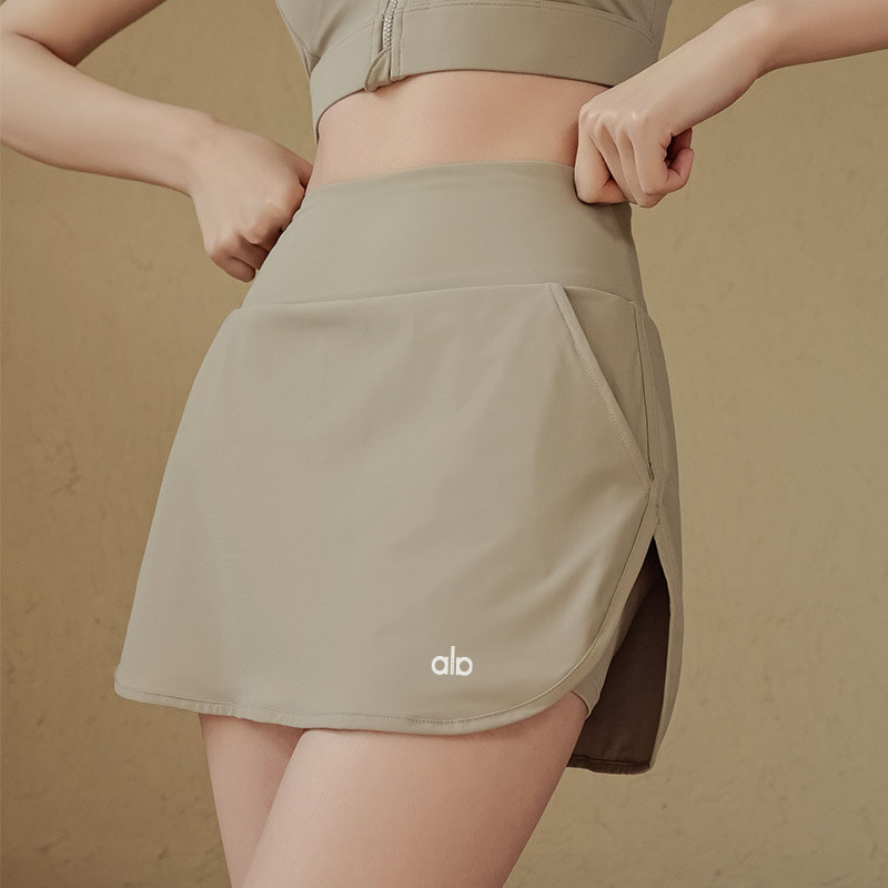 ALOACTIVE速干瑜伽短裙女弹力透气显瘦防走光运动健身训练网球裙