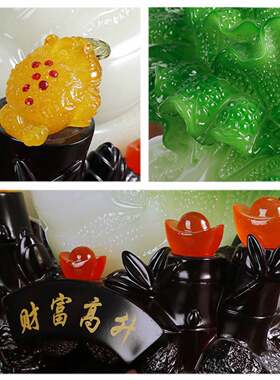 竹子节节高元宝白菜家里客厅玄关隔断电视柜酒柜家居装饰品摆件