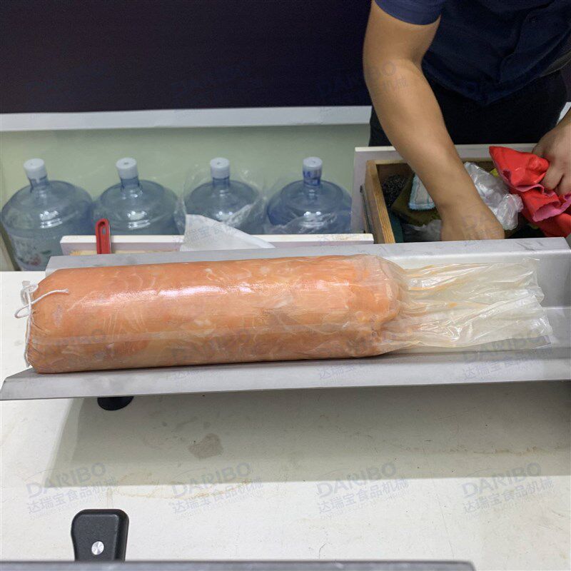 *商用乌鸡卷牛肉卷打卡设备 不锈钢肉肠拉紧封口机 香肠卡扣机