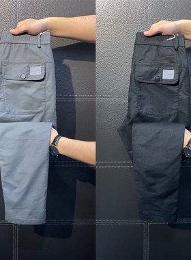 男士春季新款男裤潮流直筒裤黑色工装裤休闲长裤男春款男裤子2029