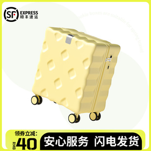 行李箱小型轻便女2024新款 皮箱子迷你 20寸B18可登机旅行拉杆密码