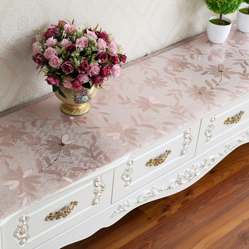 pvc电视柜印花桌布透明软玻璃防水桌面桌垫水晶板塑料圆形餐胶垫,居家布艺,桌布,淘宝优惠券,粉丝福利购,淘宝优惠卷