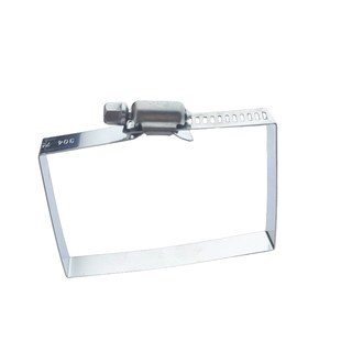 不锈钢桥架喉箍方型抱箍卡箍收紧器固定卡扣桥架卡箍光伏电缆喉箍