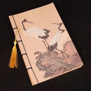 牛皮绑绳本古早手帐本笔记本欧式复古手掌记事本国风流苏仿古手账