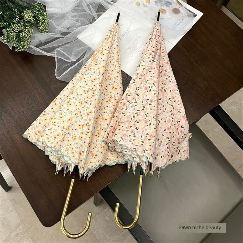 采购产品女式高挑伞,好看的小花图案,防晒,遮阳伞,金钩柄,长柄太,居家日用,伞套/伞筒/伞包,淘宝优惠券,粉丝福利购,淘宝优惠卷