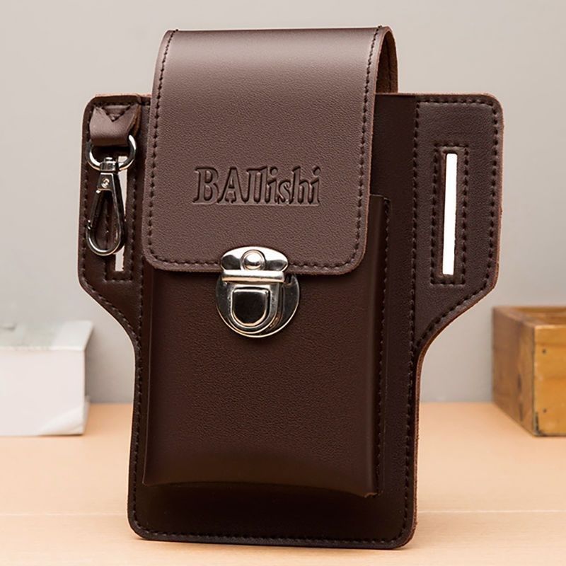 真牛皮手机腰包男新款多功能穿皮带挂包竖款手机套手机包男工地包,箱包皮具/热销女包/男包,胸包,淘宝优惠券,粉丝福利购,淘宝优惠卷