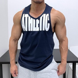 T恤肌肉男显身材健身运动海滩优良 背q心无袖 纯棉好面料 全棉修身