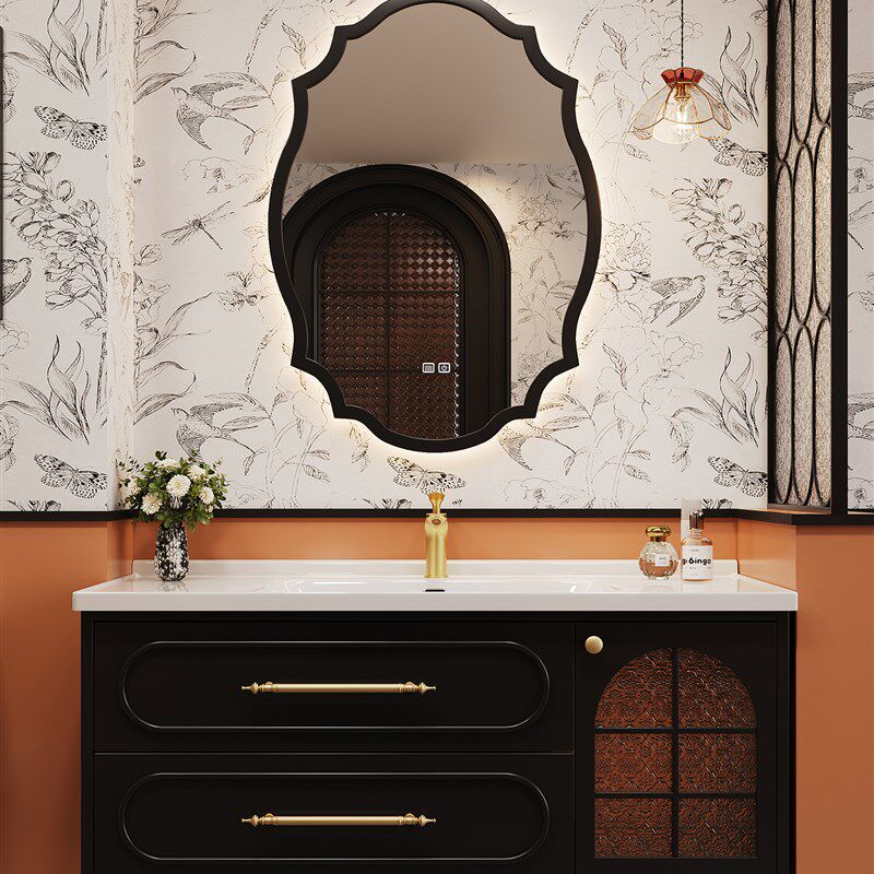 法式覆古风浴室柜组合陶瓷一体盆2025新款卫生间洗手洗脸盆洗漱台