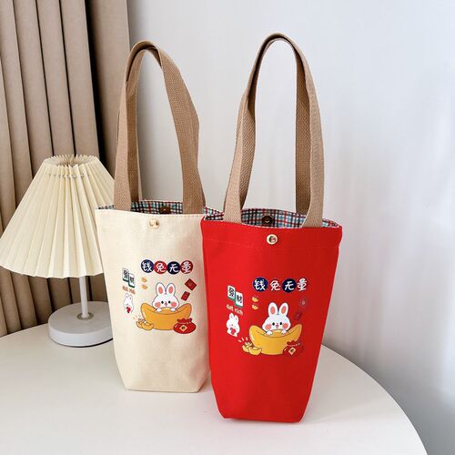 手机包男女学生水壶包雨伞包便z携单肩包外出水杯手提包帆布包定