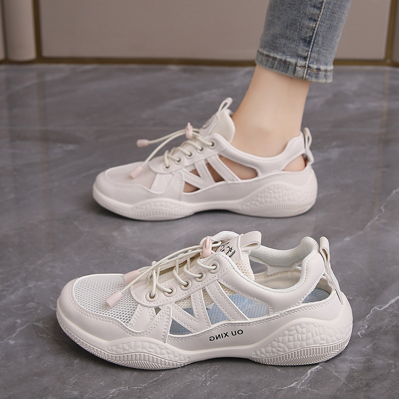 运动凉鞋女款2024夏季新款妈妈运动鞋网面透气网鞋软底舒适旅游鞋,女鞋,休闲凉鞋,淘宝优惠券,粉丝福利购,淘宝优惠卷
