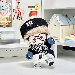 街头潮探20cm娃衣无属性棉花娃娃衣服替换M装 套 可爱公仔玩偶时尚