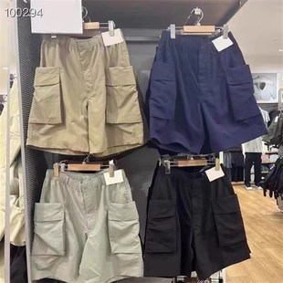 男女装 大口袋宽N松运动裤 尼龙休闲工装 中裤 467159 短裤 试衣间夏季