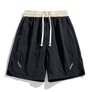 运动五分q裤 潮流健身男女装 透气宽松薄款 美式 春 半裤 冰丝休闲短裤