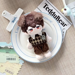 打身体15cm温柔字母宝宝衣服站立棉娃娃正常O身体海星娃娃装 扮套