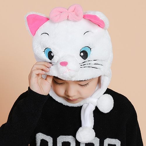 学校幼儿园儿童成人亲子表演动物小猫帽子卡通毛V绒头套表演道具
