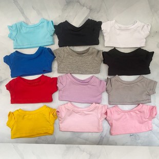 定做20CM娃衣15CM现货带帽T恤10G厘米棉花娃娃衣服多种颜色可定制