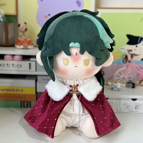 烫金方格丝绒披风斗蓬40cm棉花娃D娃娃衣斗篷一翻赏日常玩偶替换