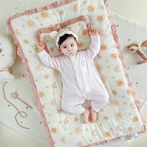 婴儿床褥新生专用小褥子纯棉可y水洗秋冬床垫幼儿园午睡棉花垫被