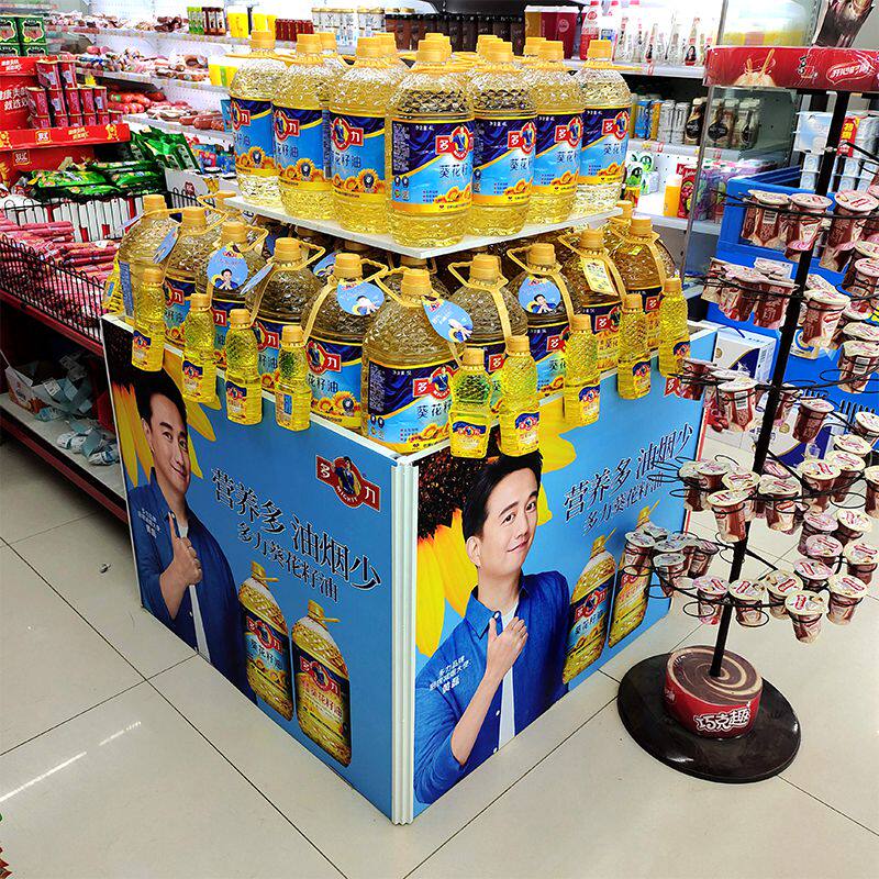 超市货架堆头新品陈列展柜商场展示桌商场促销台车