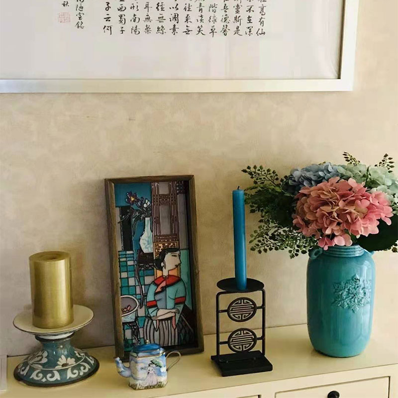 高两河手绘立体浮雕瓷板画客厅背景墙现代装饰画无框有框玄关挂画图片