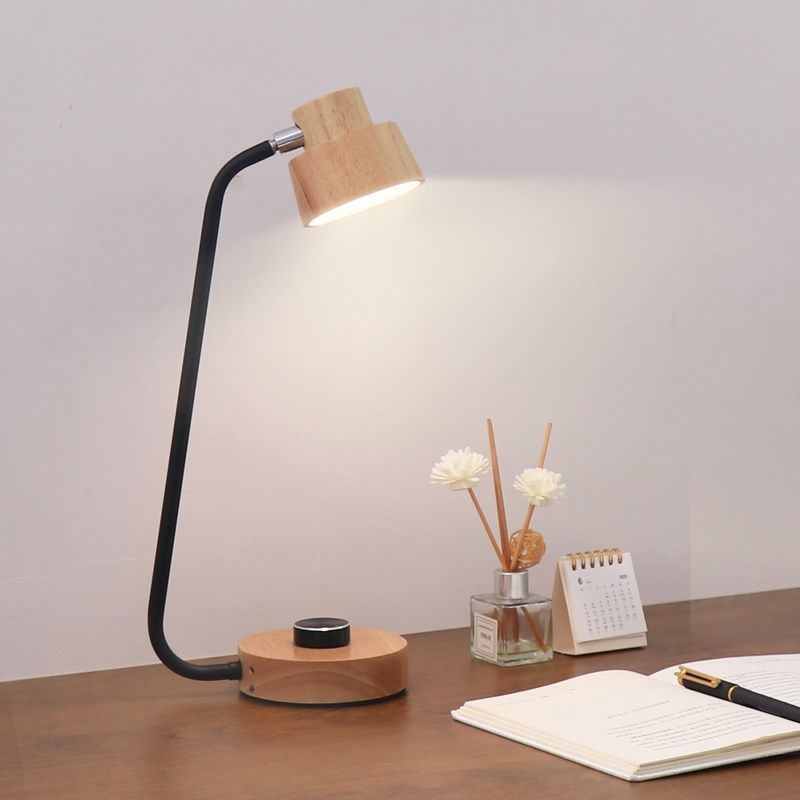 北欧原木简约台灯工作办公室专用充电护眼学习书桌卧室长臂阅读灯,家装灯饰光源,阅读台灯(护眼灯/写字灯),淘宝优惠券,粉丝福利购,淘宝优惠卷