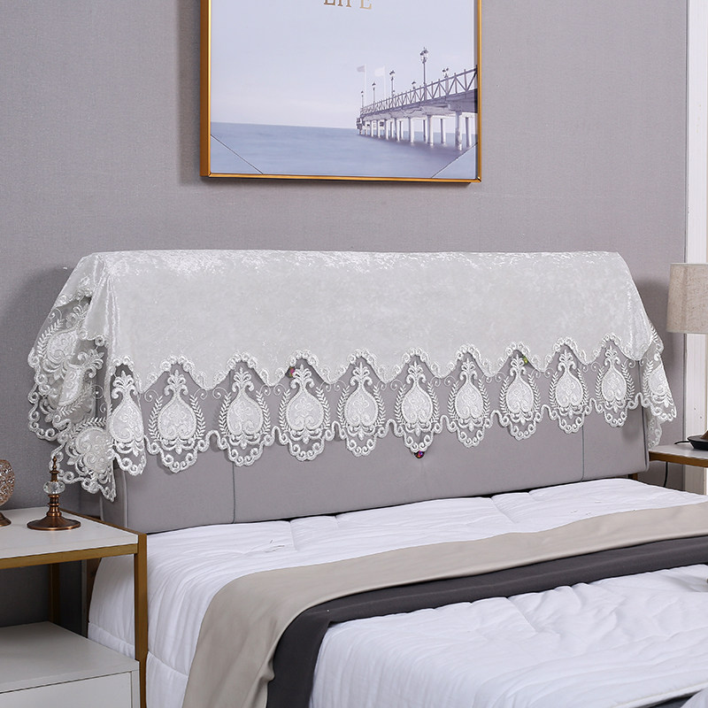 布艺欧式床头套盖布简约现代床头罩软包靠背罩防尘布床前凳保护套,居家布艺,床头罩,淘宝优惠券,粉丝福利购,淘宝优惠卷