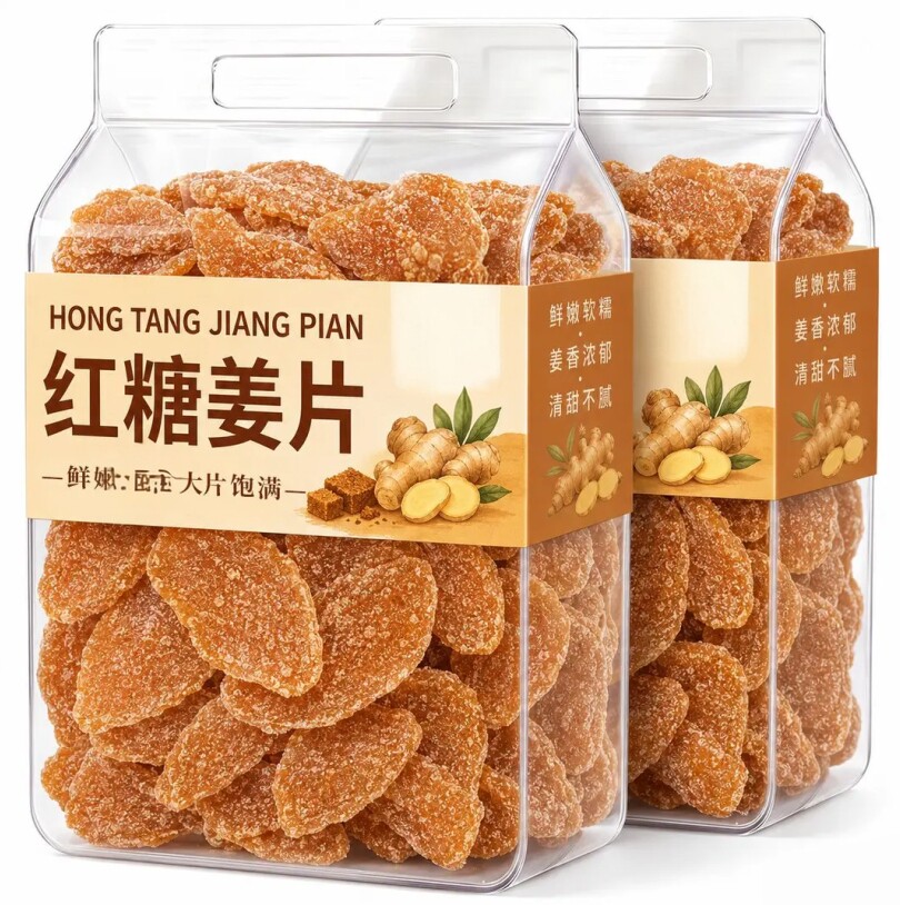 红糖姜片手工姜片即食泡茶休闲