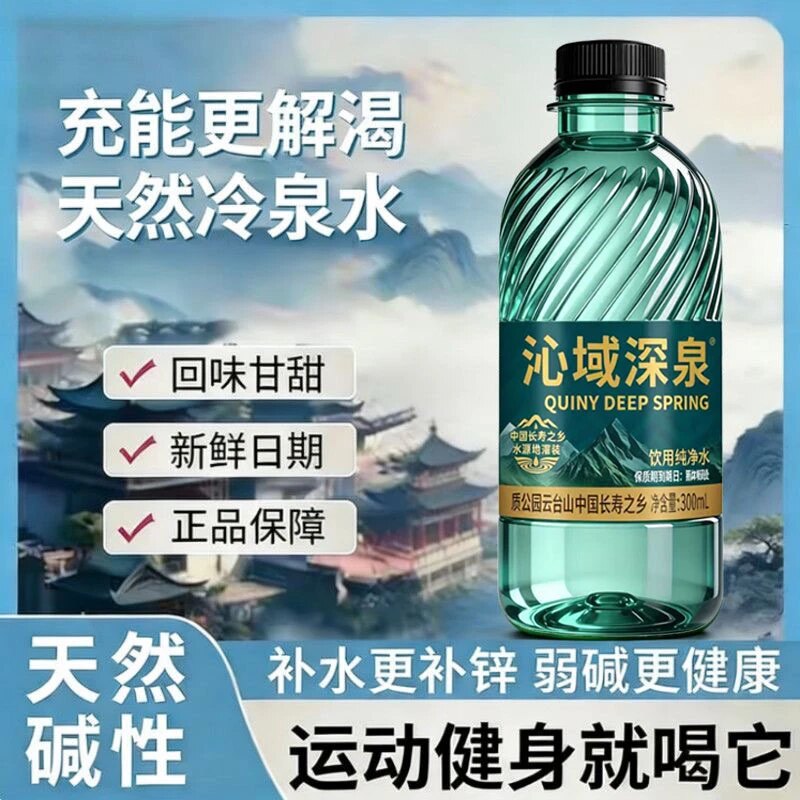 高端商务山泉水300ml×24大瓶