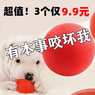 狗狗玩具耐咬球小狗幼犬边牧金毛狗球宠物磨牙自嗨解闷实心橡胶球