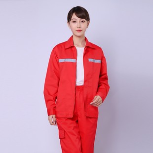 加油站工作服中国新能源石油石化油田油库春秋套装支持定制防静电