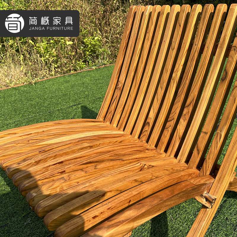 室外实木桌椅庭院酒店露台阳台花园柚木一桌四椅户外休闲简约家具