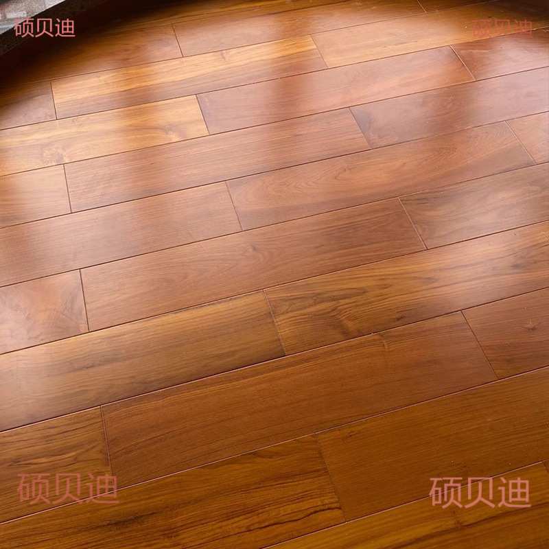缅甸柚木实木地板锁扣地暖地热卧室客厅用老柚木地板
